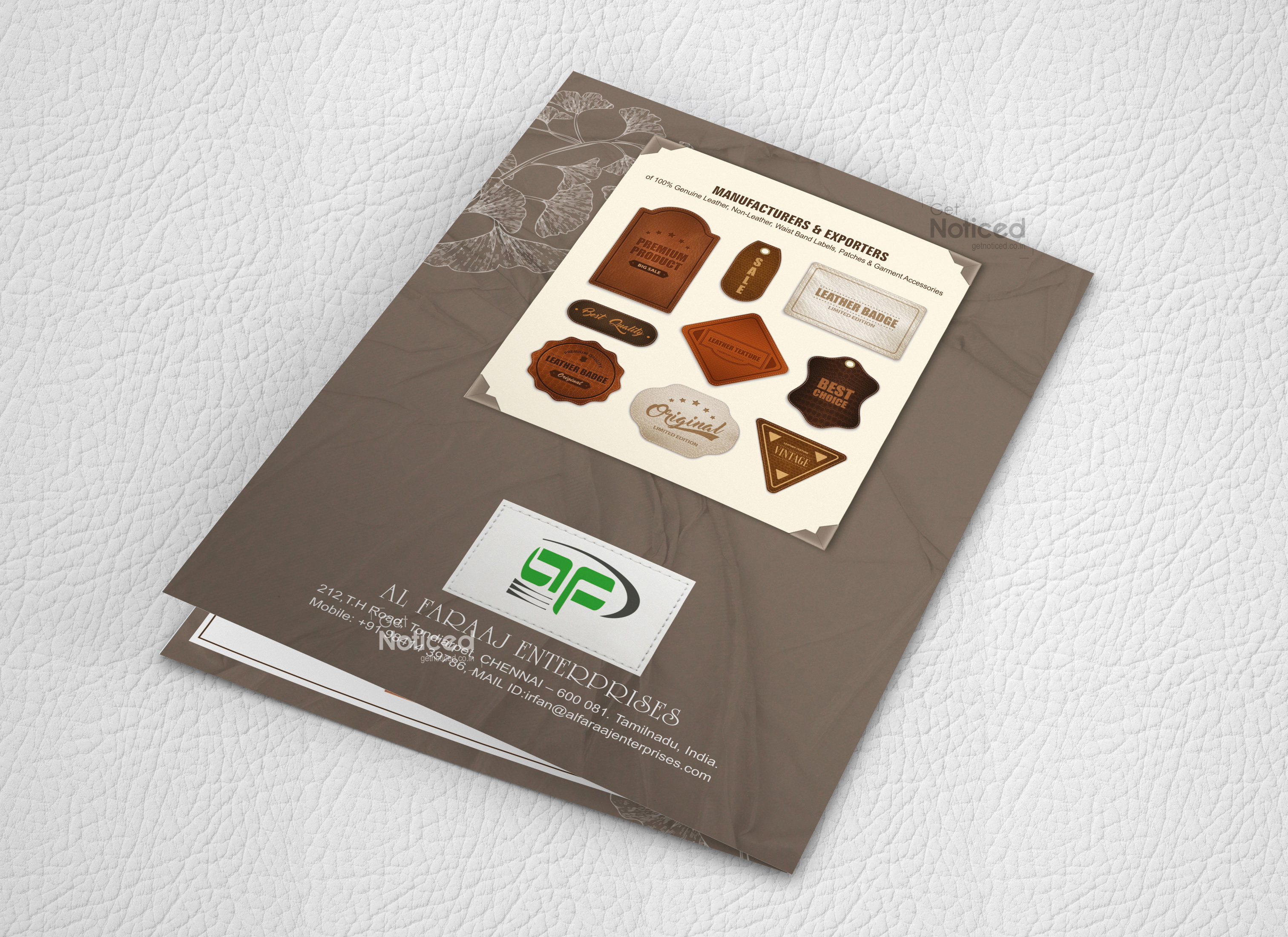 Al Faraaj Product Catalogue Design