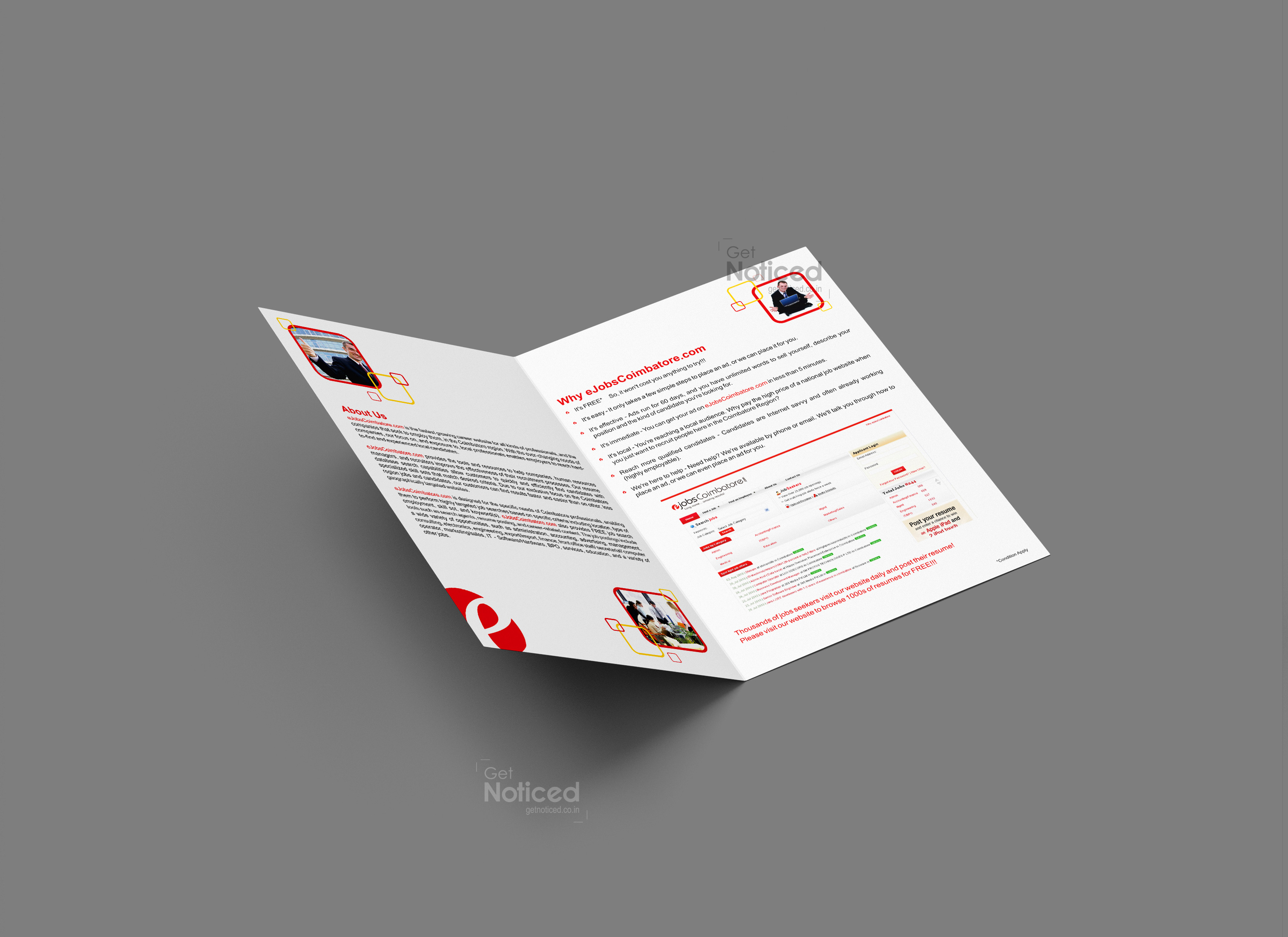 E Jobs Corporate Brochure Design