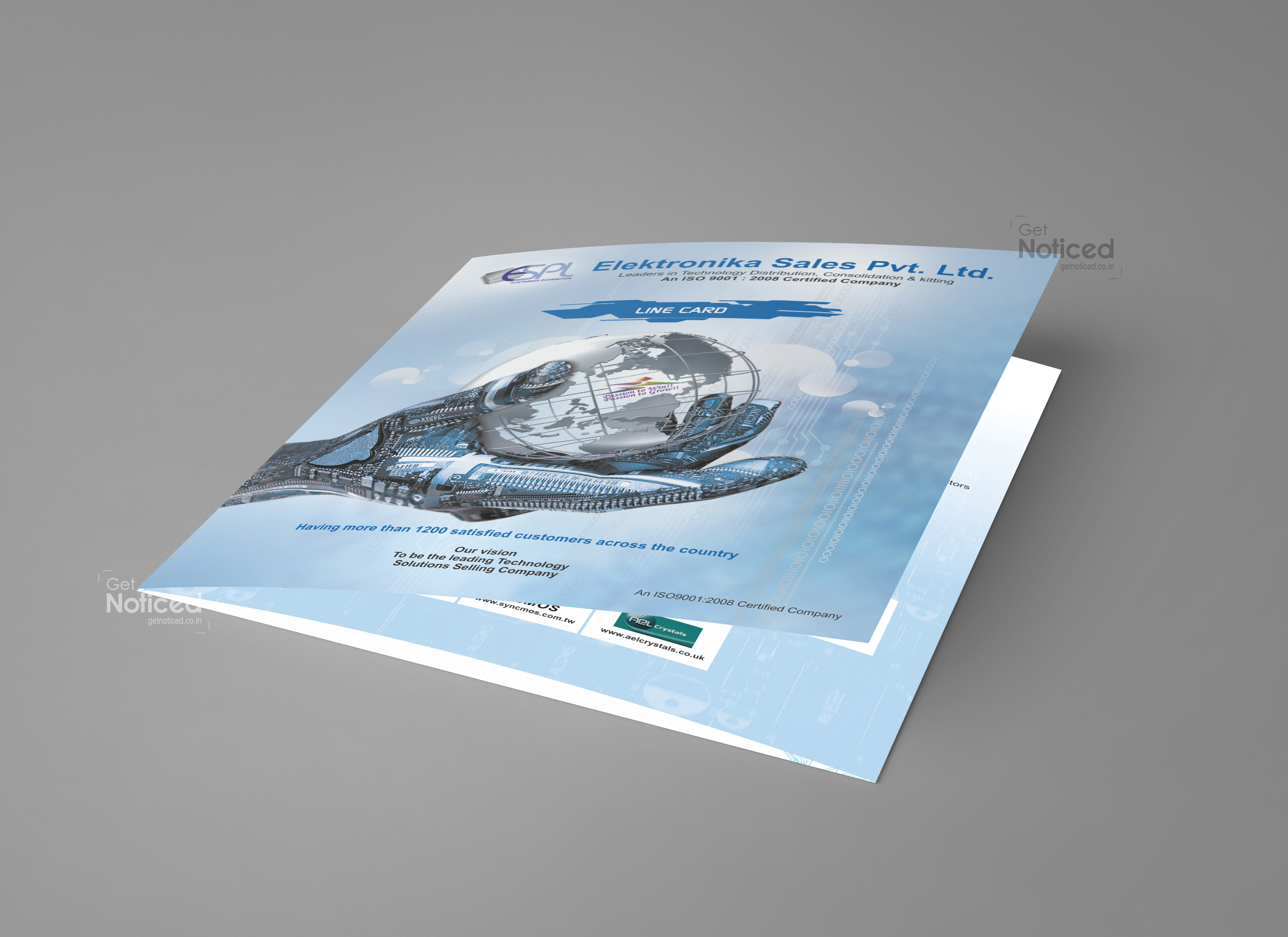 Elektronika Sales Product Line Card Design
