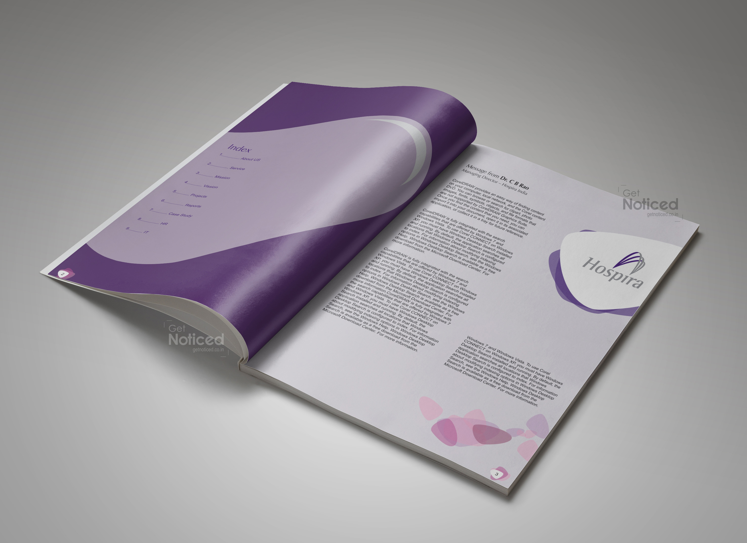 Hospira Corporate Brochure Design