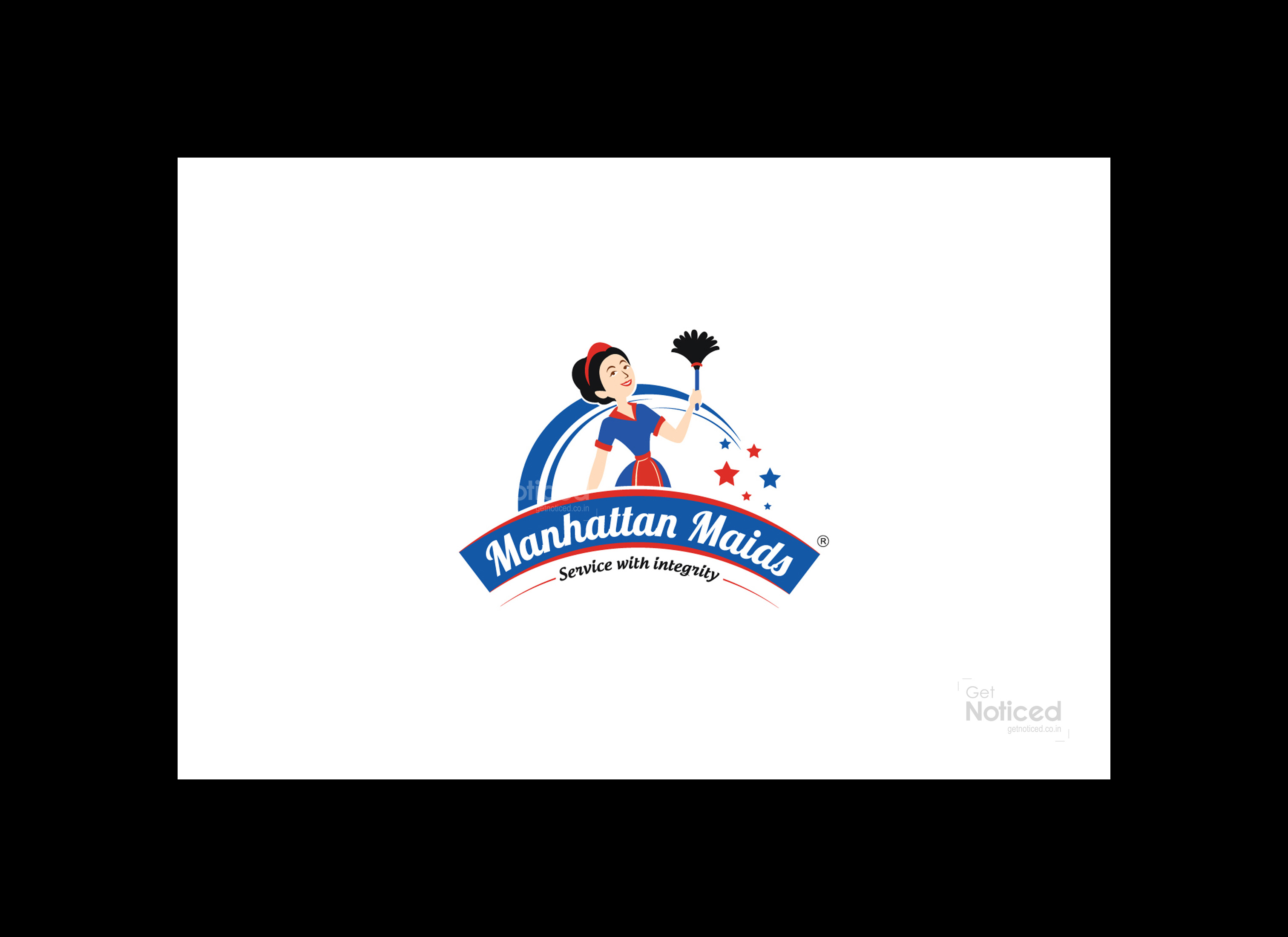 Manhattan Maid Logo Design