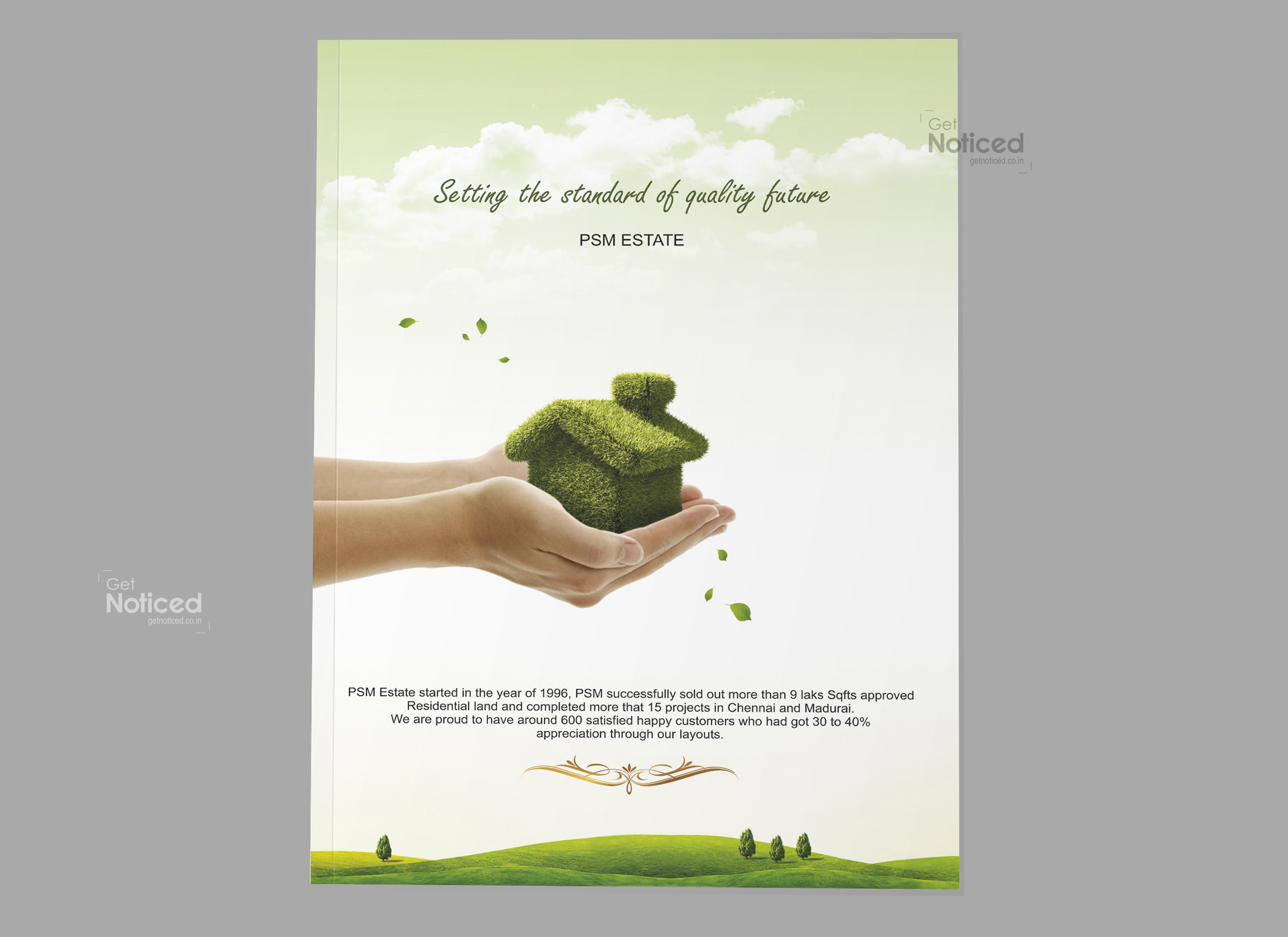 Psm Estate Land Layout Brochure Design