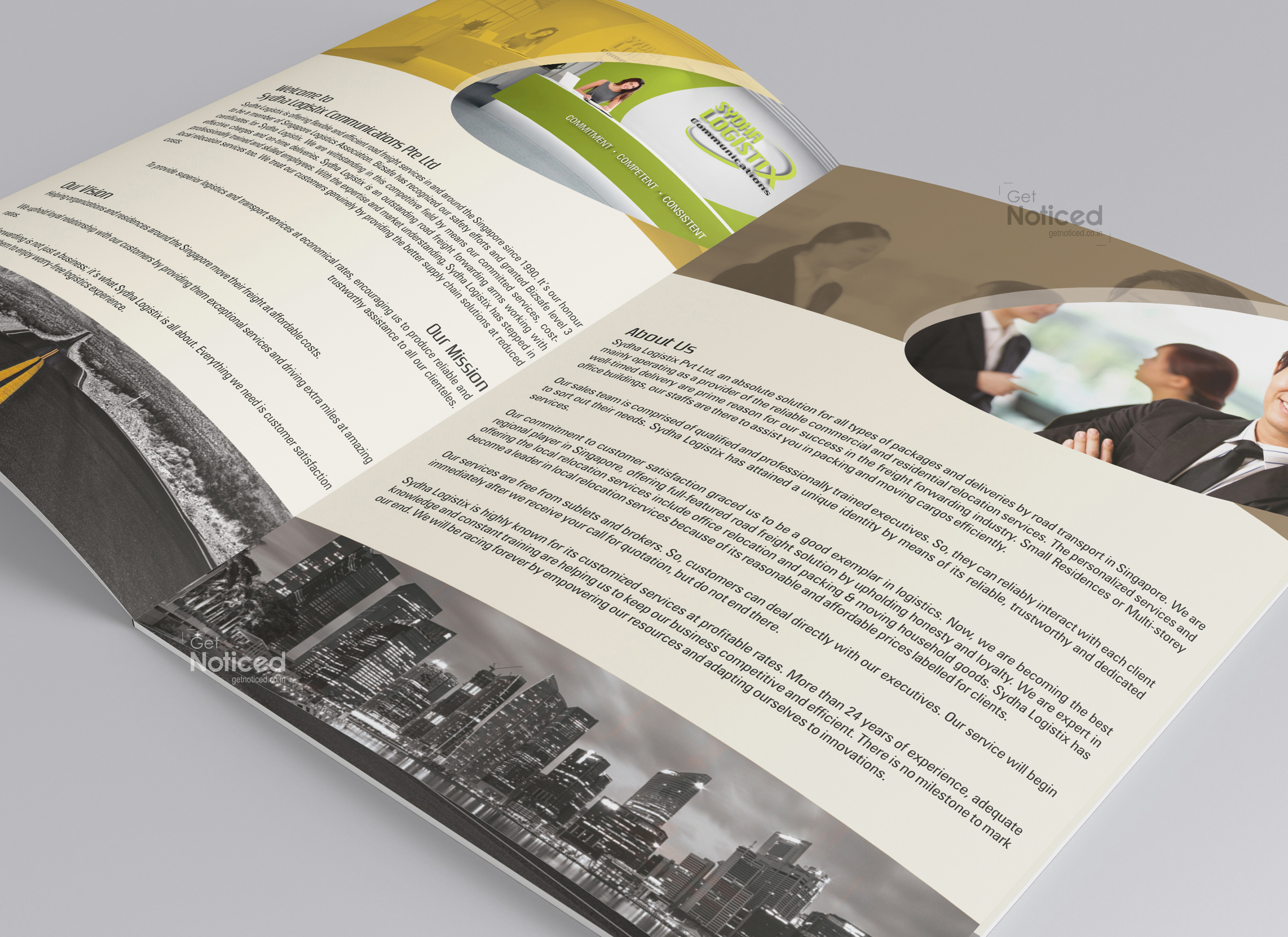 Sydha Logistix Brochure Designs
