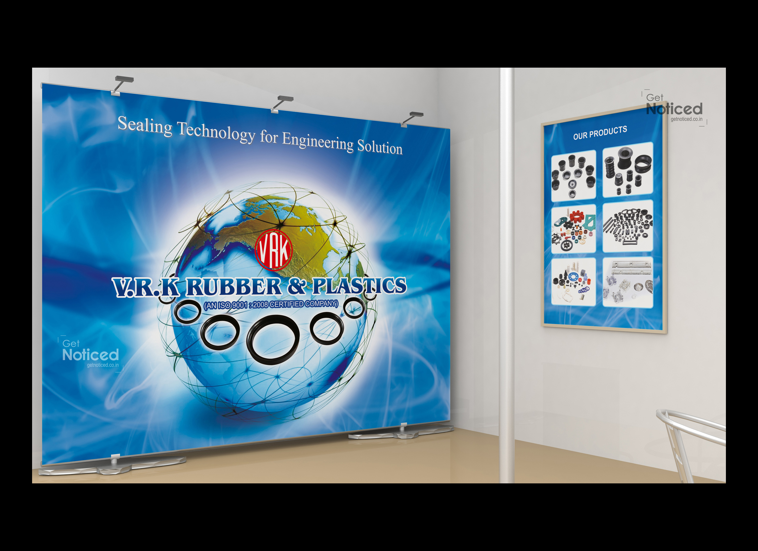 Vrk Rubbers Exhibition Stall Design & Printing