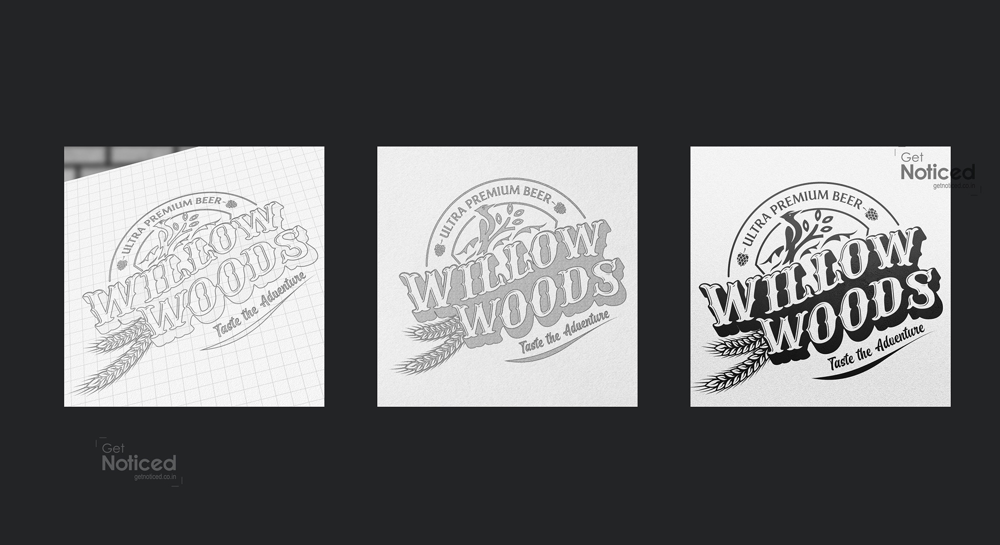 willow woods logo design