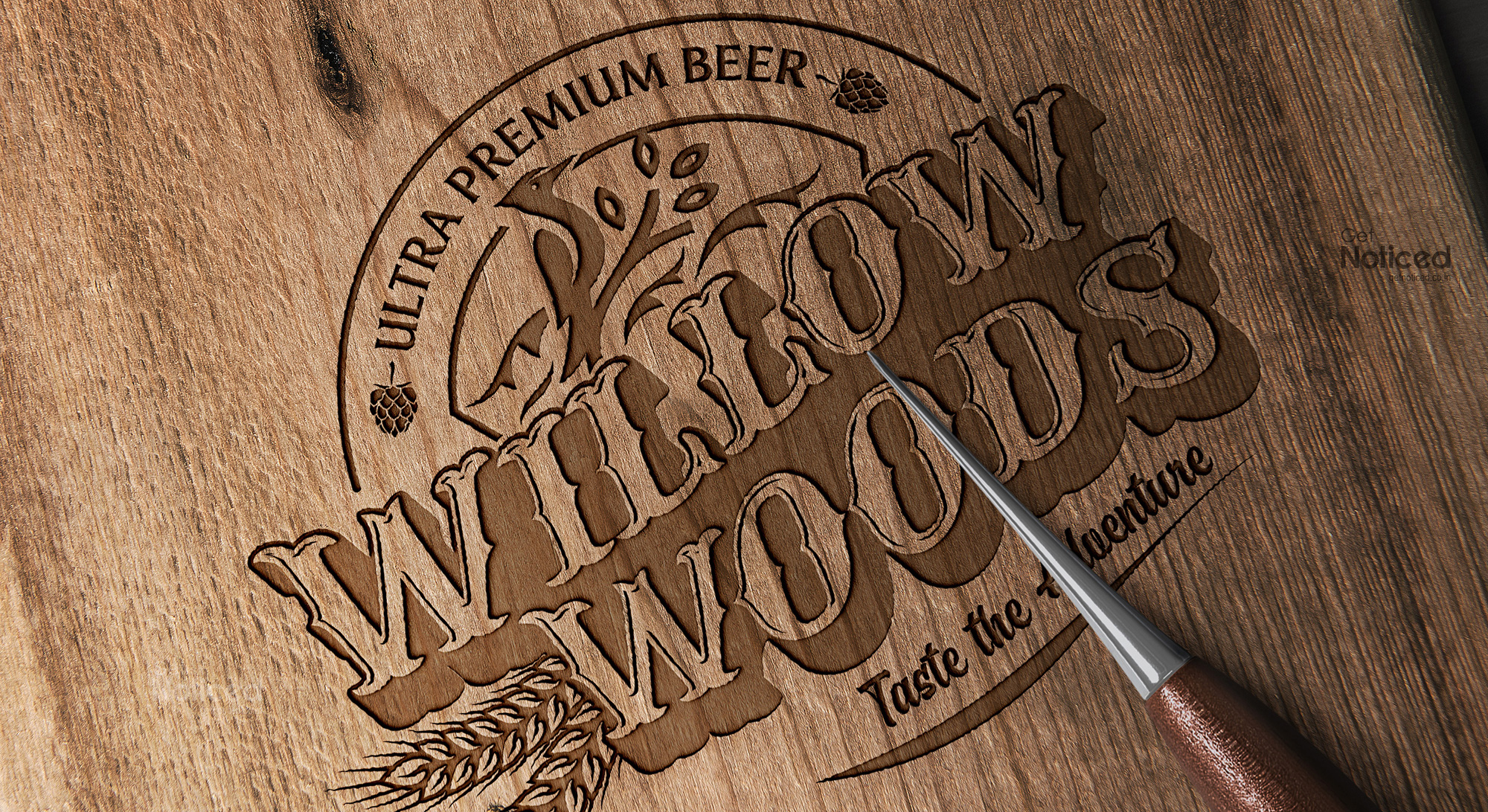 willow woods logo design