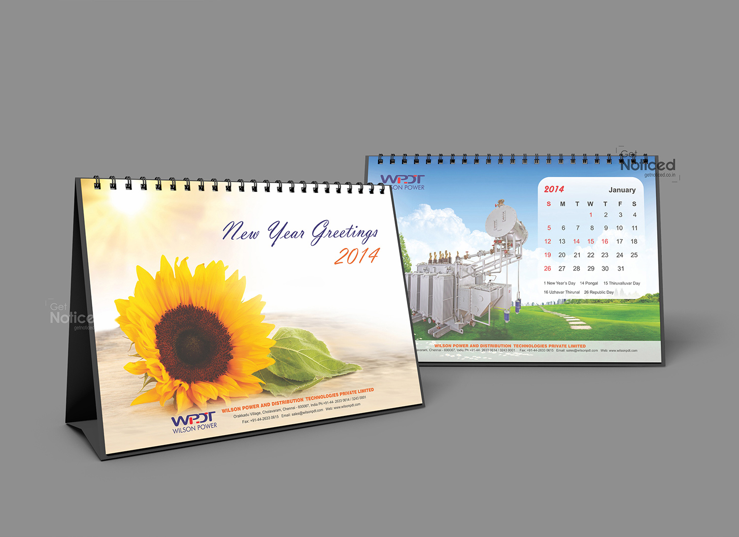 Wilson Power Calendar Design 2014
