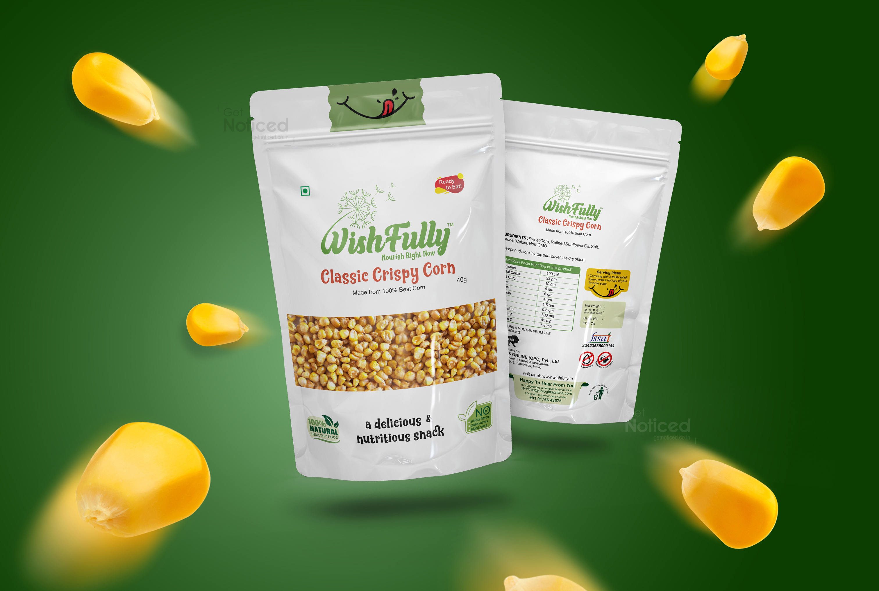 Wish Fully Snacks Pouch Pack Design