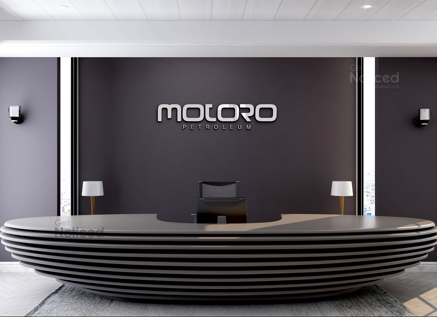 Final Motoro Petroleum logo displayed on black background with metallic visual impact