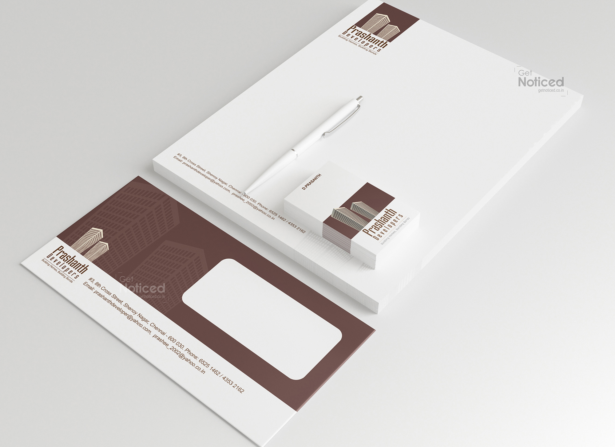 Prashanth Developers Corporate Identity Design