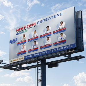 Billboard Design for Bohdi Park - Inspiring NEET Aspirants