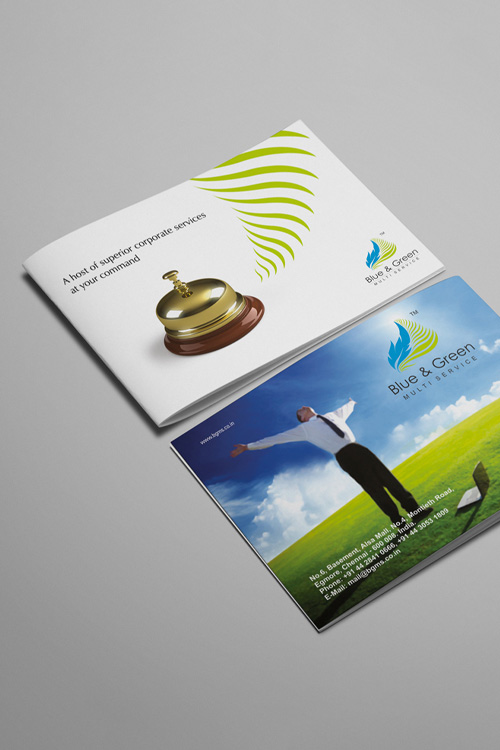 Blue & Green Corporate Brochure Design