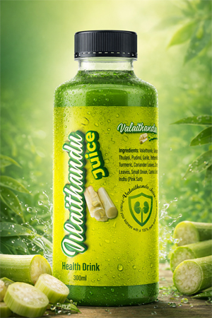Bottle Label Packaging Design for Valathandu Juice
