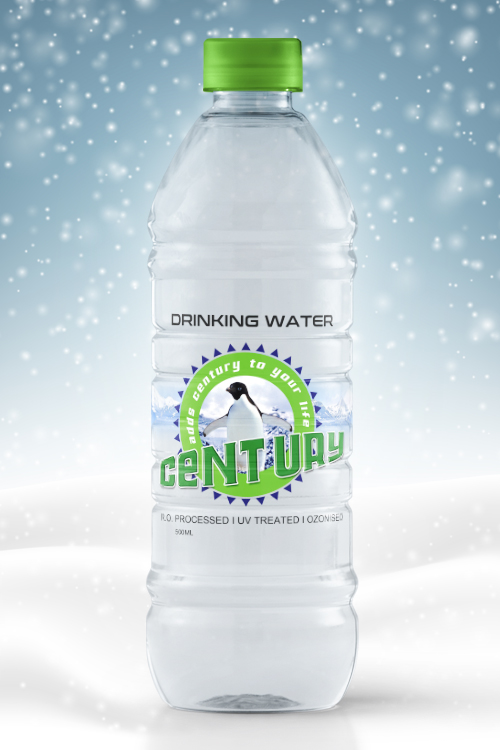Century Waters Bottle Packaging Design