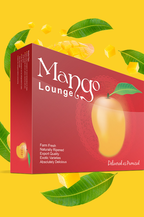 Mango Lounge Cotton Box Packaging Design