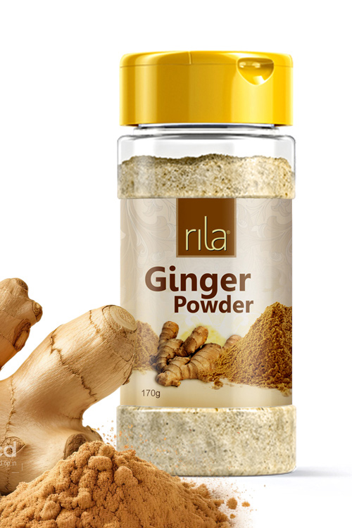 Rila Ginger & Garlic Powder Bottle Label Design